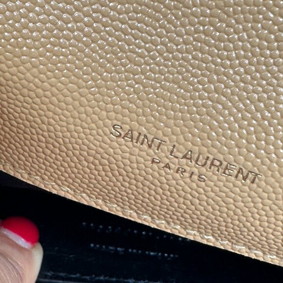 Saint Laurent YSL Monogram Kate Medium Crossbody Grained Leather Chain Bag - Picture 13 of 16